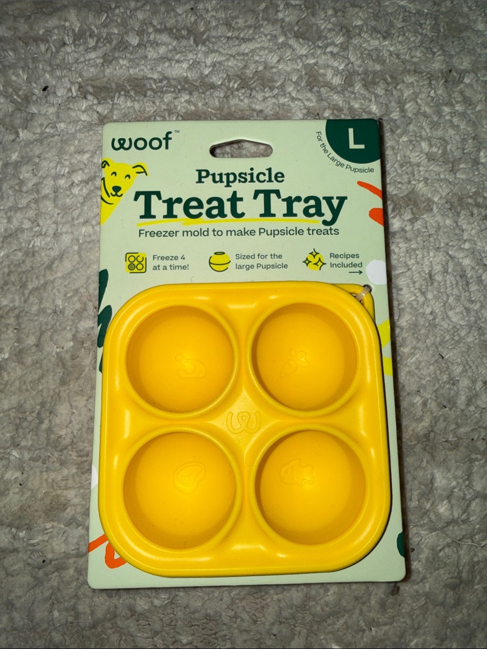 Pupsicle Treat Tray - Yellow